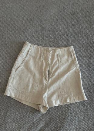 Льняные шорты h&m