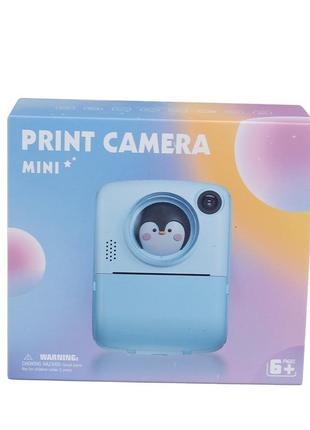 Фотоаппарат детский аккумуляторный yimi x17 print camera mini full hd, камера мгновенной печати5 фото