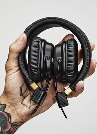 Бездротові навушники marshall major 2 ii bluetooth black | aptx | 30 годин батарея