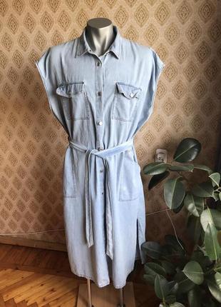 Джинсове плаття-сорочка lindex розмір 60-64.