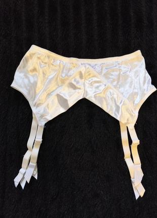 Шикарний атласний сексуальний пояс для панчіх, підв'язки