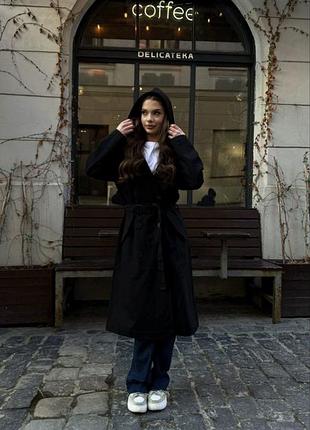 Тренч з капюшоном 7