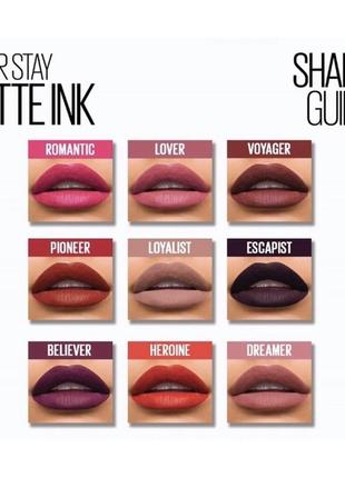 Професійна матова помада maybelline super stay matte 45