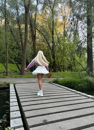 Спідниця біла трендова
