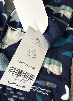 Carter's человечек 100% cotton застежка сверху и снизу6 фото