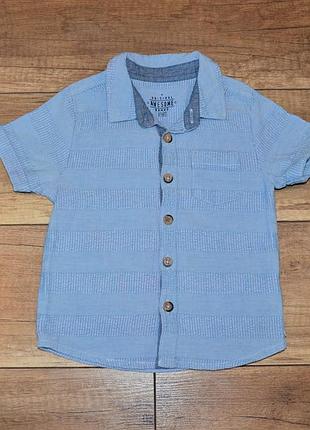 Рубашка, рубашка летнего мальчишки f&amp;f на 1-2 года, 80-92 см