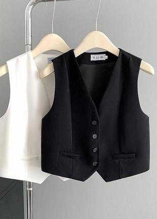 Жилетка класична з підкладкою трендовий жилет жіночий