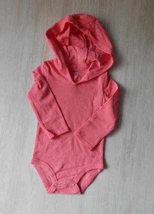 3шт. боди с длинным рукавом hanes 18-24 серые для девочки