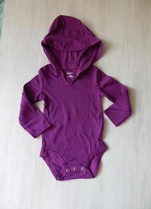 3шт. боди с длинным рукавом hanes 18-24 серые для девочки