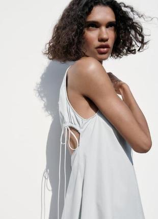 Сукня zara міді з вирізами 4