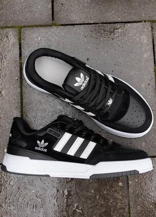 Adidas forum low black white7 фото