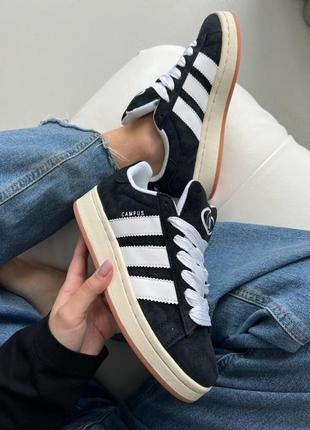 Кросівки adidas campus 00s black white premium