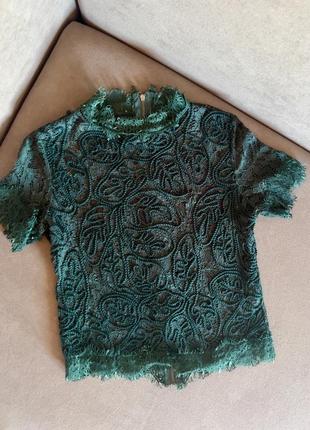 Блуза кофта топ блузка мереживо