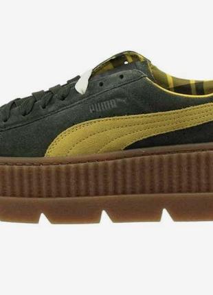 Кросівки fenty x puma cleated creeper by rihanna 366268-01 womens 8.5 green suede кро