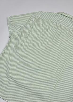 Рубашка тенниска лен хлопок pierre cardin // размер xxl 2xl сорочка полоска4 фото