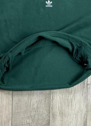Adidas original кофта толстовка xl размер флисовая зелёная с лого оригинал4 фото