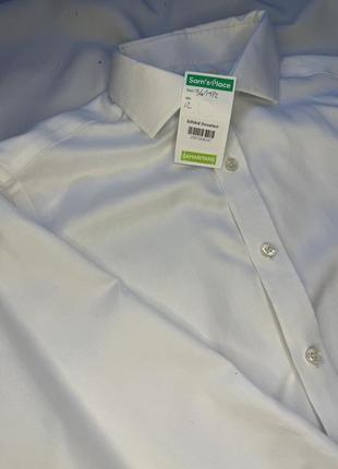 Белая рубашка новая рубашка с длинным рукавом приставная рубашка