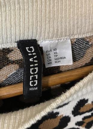 Леопардова кофта светр джемпер тваринний принт 3