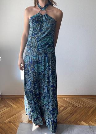 Коктейльна сукня handmade з візерунком пейслі