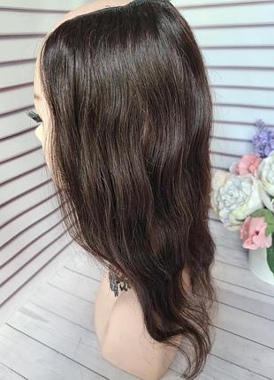 Накладка на затылок пуш ап затылочная тресса 100% натуральный словянский волос.