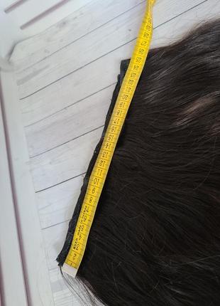 Накладка на затылок пуш ап затылочная тресса 100% натуральный словянский волос.