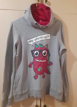 Fishbone свитшот. худи хлопок