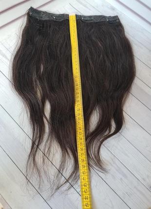 Накладка на затылок пуш ап затылочная тресса 100% натуральный словянский волос.