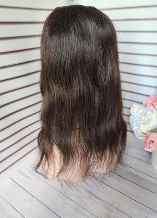 Накладка на затылок пуш ап затылочная тресса 100% натуральный словянский волос.