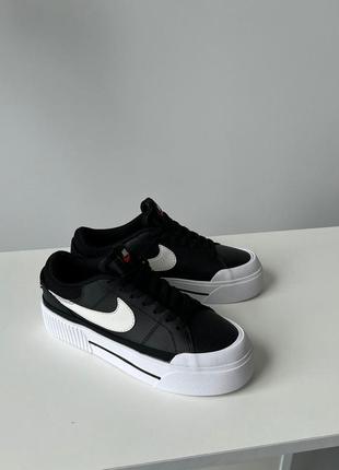 Кроссовки nike court legacy lift black4 фото