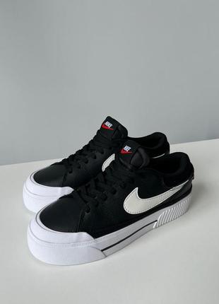 Кроссовки nike court legacy lift black2 фото