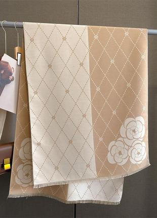 Кашеміровий шарф "ромб" cashmere 102012