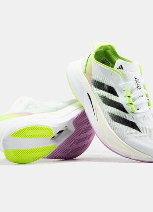 Мужские кроссовки adidas adizero boston 12 white pink green 40-41-42-43-44-45