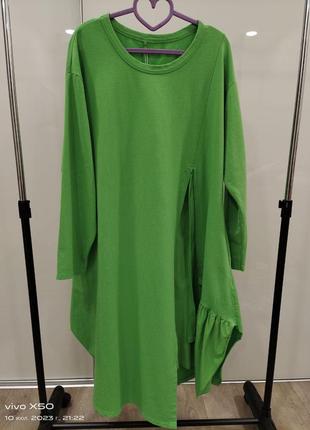 Платье коттоновое/трикотаж