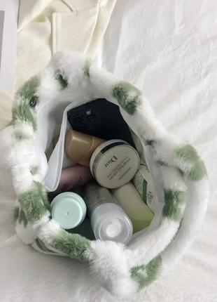 Пухнаста сумка шопер6 фото