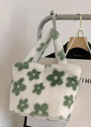 Пухнаста сумка шопер4 фото