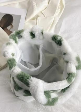 Пухнаста сумка шопер5 фото