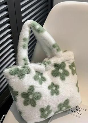 Пухнаста сумка шопер2 фото