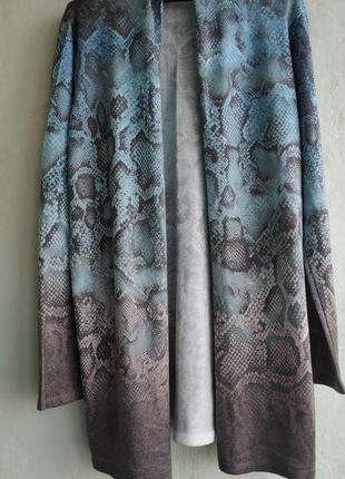 Оригінальний кардиган тонований в зміїний принт розмір 42 евро amy vermont