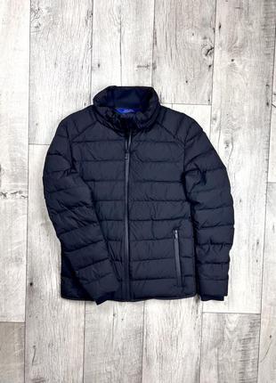 Zara man куртка пуховик s размер стёганая чёрная оригинал1 фото