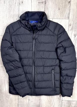 Zara man куртка пуховик s размер стёганая чёрная оригинал2 фото