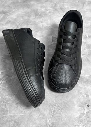 Кеди мокасини 42-46 super ked black / кеды мокасины мужские