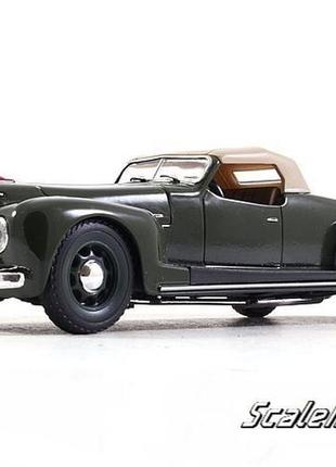 Масштабная модель зис-101а спорт с тентом (1938). наш автопром. 1:43