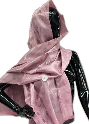 Женский шарф палантин fashion loft (100% шелк 170х70см)3 фото