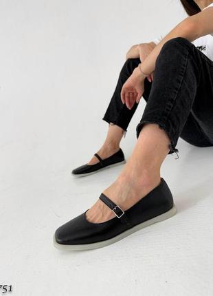 Туфлі,  колір: чорний  матеріал: натуральна шкіра3 фото