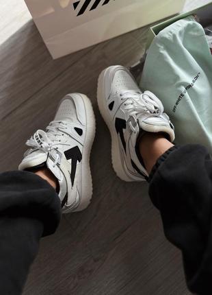 Кросівки off-white constituci mid top cloud white black premium