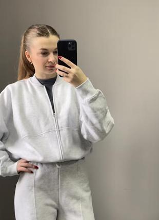 Плюшева оверсайз кофта zara, бомбер зара, кофта на флісі зара