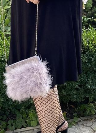 Сумка клатч с пирьям стволовый