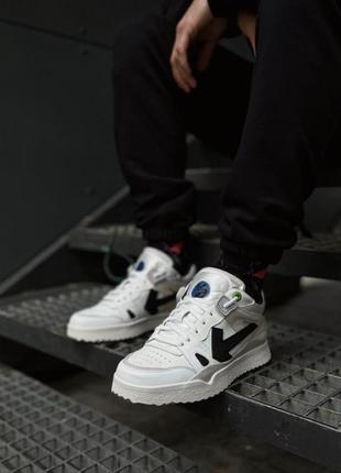 Кросівки off-white constituci mid top cloud white black premium