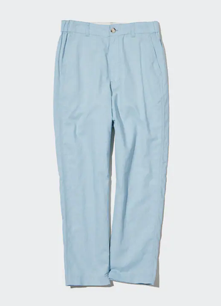 Штани з льону та бавовни uniqlo
