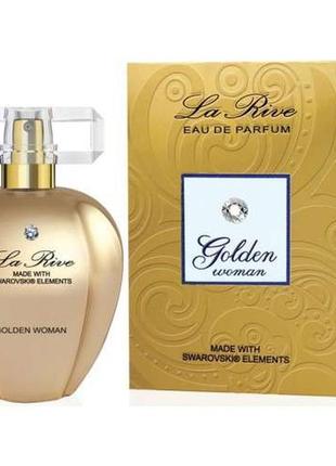 Женская парфюмированая вода 75 мл la rive golden woman swarovski